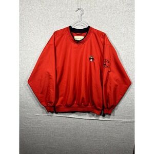 Cutter & Buck Golf Pullover Kiawah Large‎ Windbreaker Climaguard Men's Red Small
